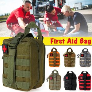 Bags Tactical First Aid Kit Waist Bag Emergency Travel Survival Rescue Handbag Waterproof Camping First Aid Pouch Patch Bag Case