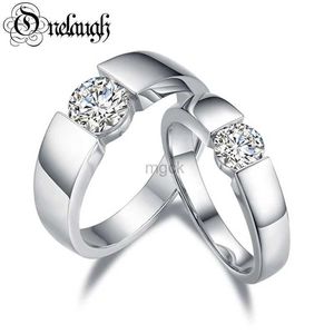 Обручальные кольца OneLaugh 1ct Moissanite Пара кольцо женщины мужчины 925 Sterling Sliver D VVS1 Моассанит Свадебная помолвка с бриллиантовым кольцом 240419