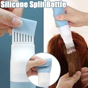 Storage Bottles 38/60/80ML Repeatable Silicone Split Bottle Profession Dry Washing Salon Hair Coloring Shower Gel Empty
