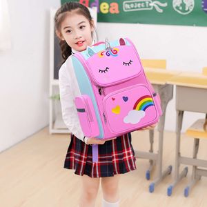 Cartoon 3D Creative Unicorn Children Bags Girls Sweet Kids Backpack Kidpack Lightweight Waterprooth Primary Bags