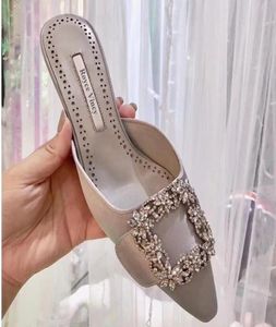 Sandały Eleganckie letnie buty Kobieta spiczaste palce na obcasie Klejnot Kurek ślubny Szczupły wieczór stiletto4028058