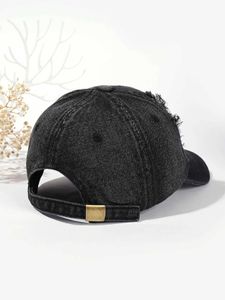 Ballkappen loderte Baseballkappen Vintage gewaschene Distressed Cap Fashion Sports Denim Hats Plain Frauen Männer Dad Caps Caps