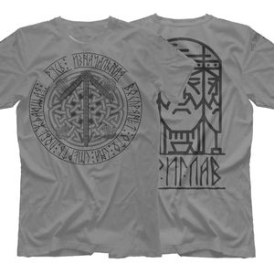 T-shirty męskie Rosyjska słowiańska mitologia Boga Kult Prymitywna T-shirt 100% bawełniany O-Neck Summer krótki rękaw