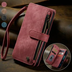 Wallets Wallet Case for Iphone 14 Pro Max 11 12 13 Xs X 7 8 Plus 10 Card Holder Women Men Strap Leather Case for Iphone 14 Pro Max Cases