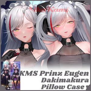 Kudde KMS Prinz Eugen Dakimakura Azur Lane Full Body Pudowcase Case Sexig kramning av hemsängar