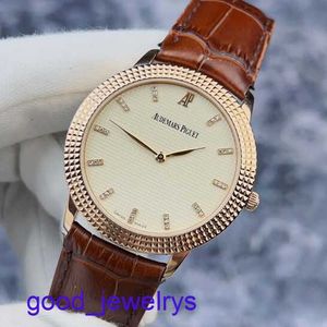 Hot AP Wrist Watch Classic Series 15163OR Scale 18K Rose Gold Manual Mechanical Business Male Watch 38mm