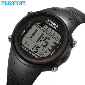 Relógios de pulso Men Sport Sport Digital Watch 50m Waterspert Student Watches Ideal para esportes ao ar livre e uso diário