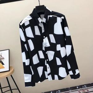 Camisa de grife masculina camisa de luxo slim fit business moda casual designer up camisa de camisa de traje de traje de traje camisa pron yyg s-3xl #520