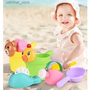 Sandspiel Wasser Spaß Sommer Baby Kid Beach Toys Kinder Bucket Tool Rake Outdoor Play Sand Castle Werkzeug Set Schaufel Bad Sprinkler Spielzeuggeschenke L416