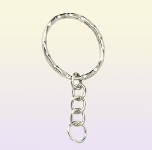 500pcs 25mm Polished Silver Color Keyring Keychain Split Ring With Short Chain Key Rings Women Men DIY Key Chains Accessories29426791831