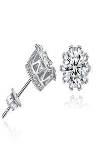 Crown Design Stud Earrings Cubic Zircon Crystal Earring For Women Men bröllopsengagemang Fashion smycken perfekt gåva bröllop acce1417904