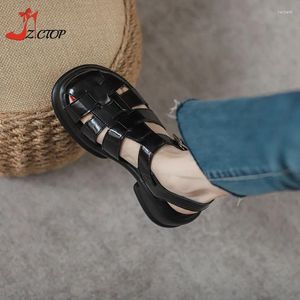 Scarpe eleganti sandali romani donne piattaforma di moda estiva di punta chiusa tacchi alti gladiatore mandrino spiaggia casual