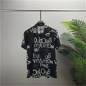 Men camisas de grife de designer de verão camisetas casuais de manga de moda solta estilo praia tshirts respirável tees roupas m-3xl