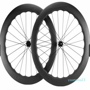 Wheels 6560 65mm rims brakes carbon wheels shimano clincher ud matt no paint logo road bike wheels in carbon v brake by ups to united sta