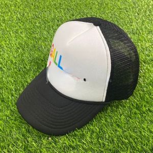 Quality Ball Caps with Multicolor Letters Hat Casual Lettering Curved Brim Baseball Cap for Men and Women200S