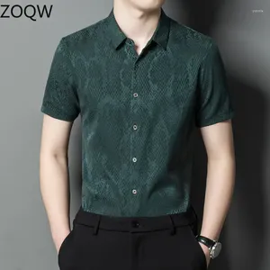 Męskie koszule 90,8% Mulberry Silk Shirt Men Tops 2024 Summer Sale Mens Men Męs