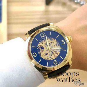 Luxury Watch Spot Spot National Men's Watch Business Elite de dupla face de três lados Big Big Mechanical Leather Strap Tourb Watersopert Watchings Watches