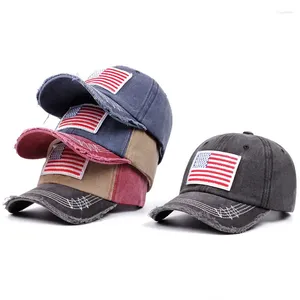 Ball Caps Hat Men Mulheres Mulheres Vintage American Flag American Independência Quarto de julho Cap de beisebol Ajustável Unissex Gorras Hombre