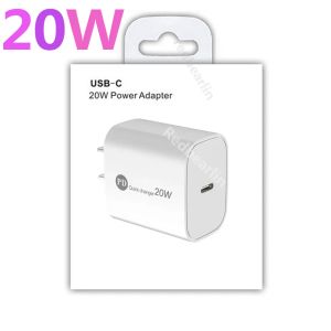 2024 Light Weight USBC Tipo C PD Caricatore a parete PD 18W 20W Adattatore di alimentazione AC AC VACIPA USA per iPhone 11 12 13 14 Pro Max Android Telefono con scatola