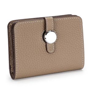 Holders Genuine Leather Card Holder High Quality Women's Wallets and Purses 2022 New Fashion Female Hasp Solid Cash Pocket Money Bag
