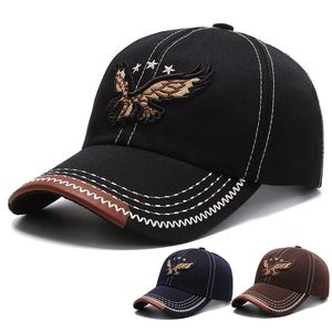 Hats Men'S And Women'S Four-Season Shade Baseball Cap Eagle Embroidery Korean Version Trendy Casual Couple Sunscreen Sun Hat