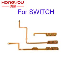 Högtalare på volymknapp Kontroll Mute Power Key Ribbon Flex Cable för Nintendo Switch Lite NS OLED REPARATION DEL