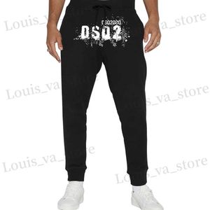 Calça masculina masculino calças esportes de corrida casual calças esportivas impressão masculina reta pernas ginásticas ao ar livre calça longa t240419