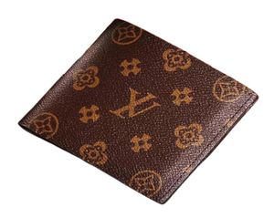 Topp lyxiga plånböcker Designer Purse Card Holder äkta läder franska klassiska bruna rutiga mynt plånböcker mode8287686