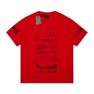 Camiseta de designer de moda de verão Letra de camiseta feminina de camiseta feminina Rould Rould Manga curta T-shirt solta T-shirt Tamanho