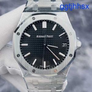 Populär AP Wrist Watch Royal Oak Series 15500st Men's Black Dial Three Pin -kalender Lysande händer Skala 41mm Automatisk mekanisk klocka