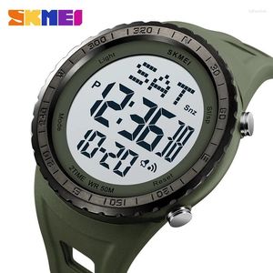 Relógios de pulso Skmei Genuine Electronic Watch Dial Discar Double Time StopWatch Timer Alarmer Clock El Luminous Countdown 2192