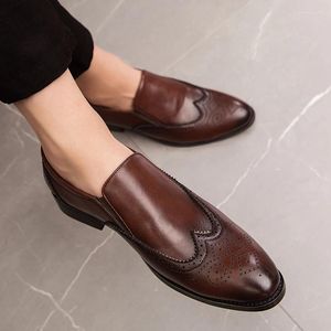 Scarpe casual uomo abito classico abito da uomo in pelle Falt Slip del fondo morbido su Borgue non slip a esterno chaussure homme