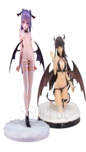 16 Japanese Anime Girl Figures Skytube Pink Charm Taya Aiko Demon Maid 18cm PVC Ação Figura Adultos para adultos Modelo colecionável Doll 221308203