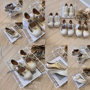 2024 Casual Shoes Designer Shoes Womens Platform Vintage Trainers Sneakers Gold Silver lace up size 36-40 Classic Comfortable GAI golden Free shipping