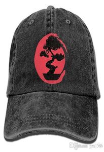 PZX baseball cap för män kvinnor bonsai träd silhuett kvinnor039s bomull justerbar jeans mössa multicolor valfritt 6950964