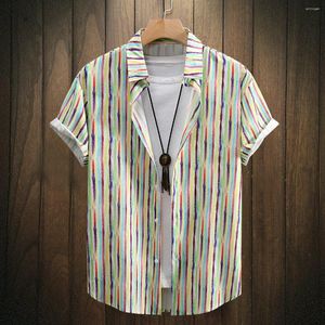 Camisas casuais masculinas estamadas no estilo havaiano de verão personalizado mangas curtas bonitas podem ser personalizadas de acordo com fotos