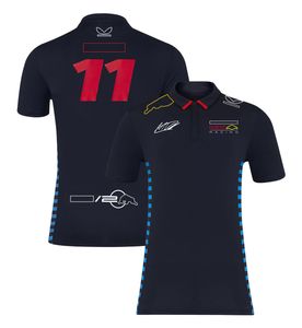 2024 Summer Men's New F1 Racing Clothes Team Edition Polo Shirt Formula One T-shirt kan anpassas för arbetskläder.