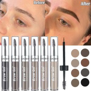 Enhancers 6 Colors Natural Liquid Dyeing Eyebrow Cream Waterproof Long Lasting Black Brown Tint Eyebrow Mascara Eyebrows Enhancers Makeup