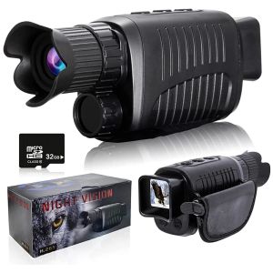 Teleskop Monokulär Night Vision Device 1080p HD Infraröd 5x Digital Zoom Hunt Telescope Outdoor Day Night Dual Use 100% Darkness 300m