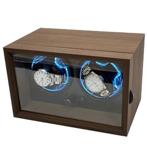 Watch Winder Usb Powered for Automatic Watches Mechanical Watches Rotator Holder Wood Case Winding Cabinet Storage Display Boxes 240416
