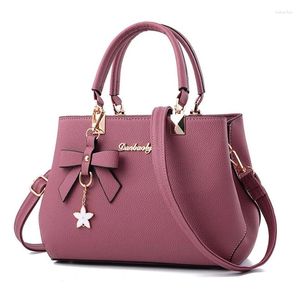 Umhängetaschen 2024 elegante Tasche Frauen Designer Luxushandtaschen Mode Pflaumen Bogen süßer Messenger Crossbody