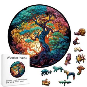 3D Puzzles Dzieci Zabawki edukacyjne dla dzieci bezpłatna wysyłka Montessori gry uczenie się i edukacja drewniana łamigłówka dla dorosłych modelu 240419