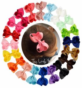 20pcslot Koreaner 3 -Zoll -Grosgrain Ribbon Hair Bugs Accessoires mit Clip Boutique Bogen Haarnadeln Haarezorn2897473