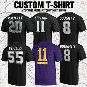 Topstees Custom Anze Kopitar Drew Doughty Luc Robitaille Wayne Gretzky Quinton Byffield Rob Blake Kevin Fiala USA Hockey Club Fani