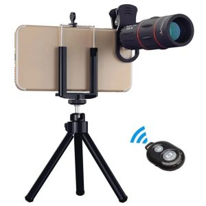 Teleskoplar Apexel 18x Telescope Zoom Lens Monoküler Cep Telefonu Kamera Lensi İPhone Samsung Kamp Avcılık Sporları için Akıllı Telefonlar