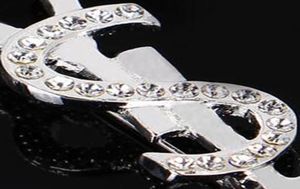 Populära modemärken Letters Designer Brosches Crystal Rhinestone Corsage Scarf Clips Women Passar Lapel Pins Accessories Jewelry6042799