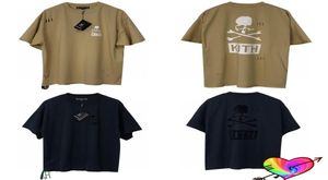 Kith Tshirt Mastermind Japan Tee Men Men Kobiety Kith Tops Rainbow Ribbon Curt Skull Short Sleeve3111944