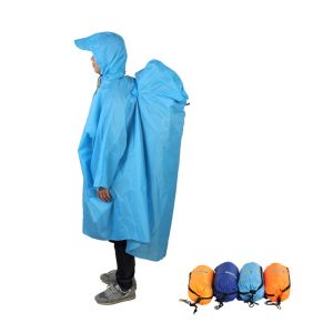 Beutel Rucksack Cover Einheit Regenmantel Poncho Regen Cape Outdoor Wanderwanderung Camping Regenmanteljacken Unisex