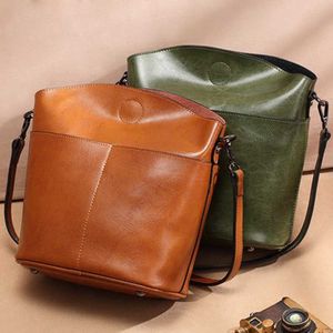 Spring/summer 2024 Trendy Womens Bag Cowhide Fashion Shoulder Leisure Versatile and Simple Genuine Leather Crossbody