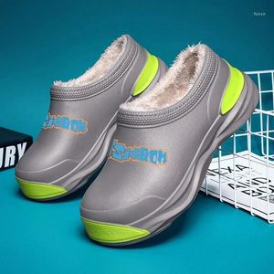 Casual Shoes Winter Warm Thick Plush Unisex Chef Professional Oil Water Resistant Nursing Waterproof Working Zapatos Para Hombres